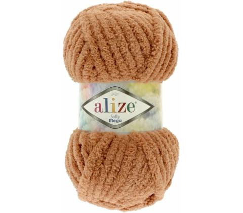 Alize Softy Mega 261 hnedá