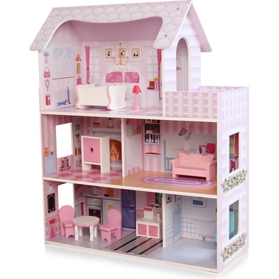 Chipolino, TOYS Дър. къща за кукли с к-т 9 бр. мебели (diwh02408631)