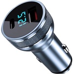  Mobilly зарядно устройство за кола, 1xUSB-A+1xUSB-C, 36W, бързо зареждане QuickCharge 3.0, PowerDelivery (XXX)