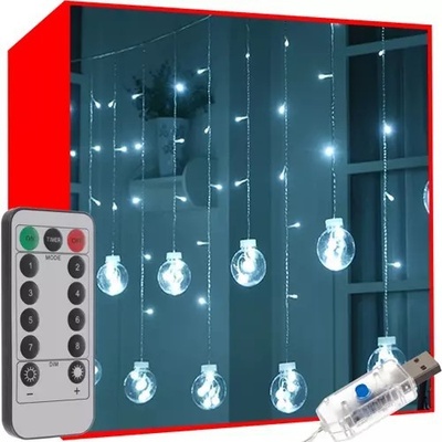 Pro-Tech shop Světelná záclona 108 LED - teplá bílá KS19770 5900779941793