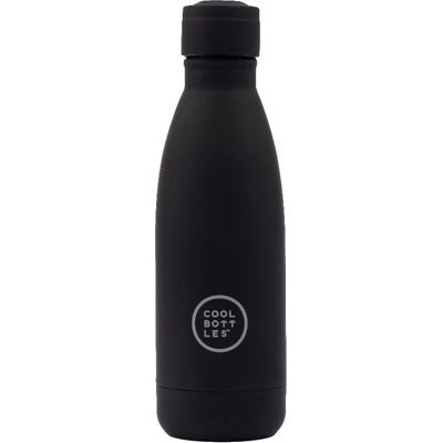 Cool Bottles Termo fľaša z nehrdzavejúcej ocele Mono Black 350 ml