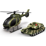 WENYI car - 1: 14 Военен комплект хеликоптер + танк (21j-666-76p)