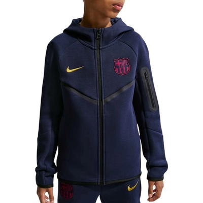 Nike FC Barcelona Tech Fleece Windrunner modrá