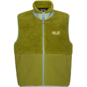 Jack Wolfskin Детски поларен елек Jack Wolfskin Kid's Ice Curl Vest Fleece vest - Khaki Green - размер 104 (EU) (703-7844-0111)