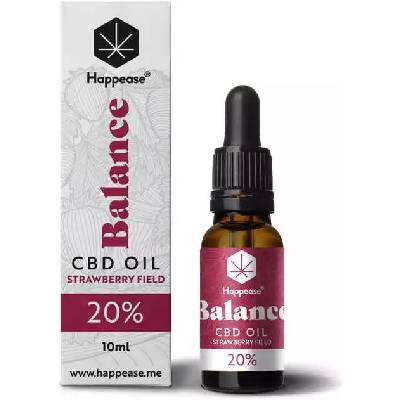 Happease Balance CBD Olej Strawberry Field 20 % CBD 2000 mg 10 ml