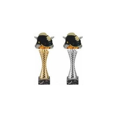 Hasičská přilba na prořezávané noze Žádný 27 cm Stříbrná – Zbozi.Blesk.cz