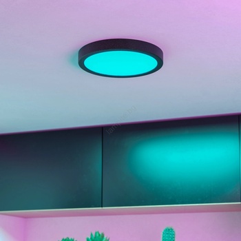 EGLO 901372 -LED RGBW Димируемо опушено таванно осветително тяло FUEVA-Z LED/11, 2W/230V 21, 1cm IP44 черно (EG901372)