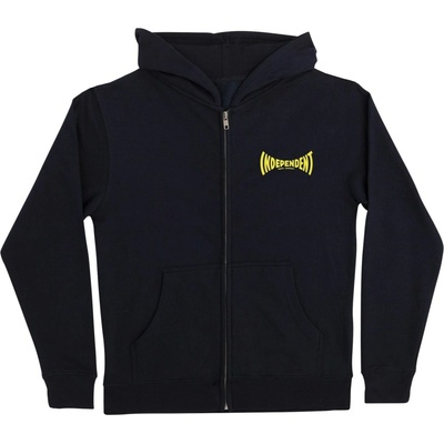 Independent Sacrificial Span Zip Hooded Midweight Sweatshirt Navy
