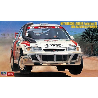 Hasegawa Mitsubishi Lancer Evo III 1996 Safary Rally Winner 1:24