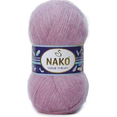Pletací příze Nako Mohair Delicate 6113 - růžová