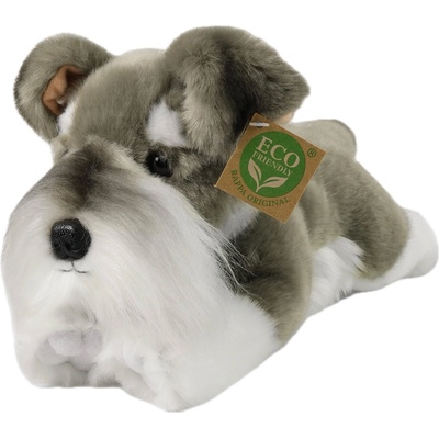 Rappa Плюшена играчка Rappa Еко приятели - Куче Шнауцер, лежащо, 28 cm (242876)