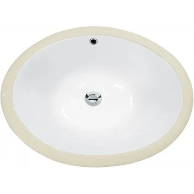 Inter Ceramic Мивка за баня ICC 5642, монтаж под плот, порцелан, бял, 56x42x18см (5642)