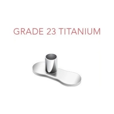 Šperky eshop Podstavec pod piercing implantát z titanu bez dírek C12.20