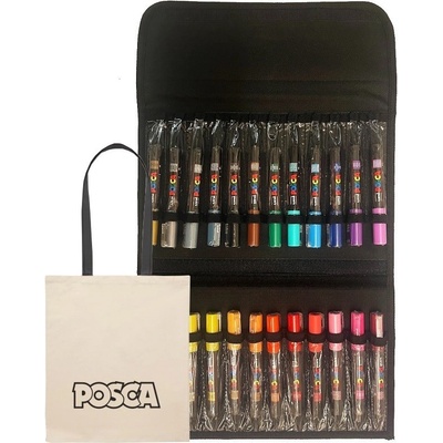 Uni Posca 1M 24ks v pouzdře