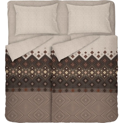 Dilios Двоен спален комплект КАФЕ с два плика 100% памук