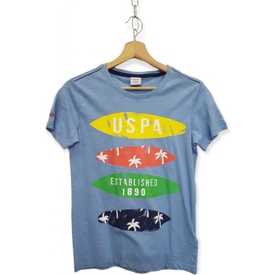 U.S. Polo Assn. chlapčenské tričko surf svetlomodrá