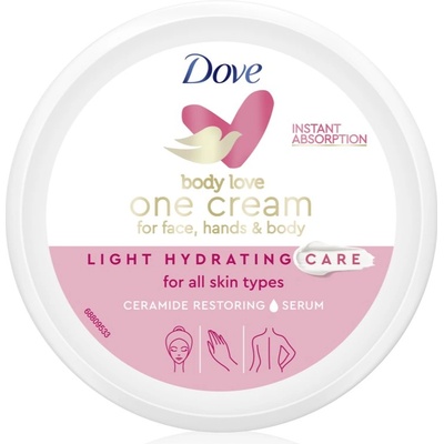 Dove Body Love Light Hydratation лек крем за тяло и лице 250ml