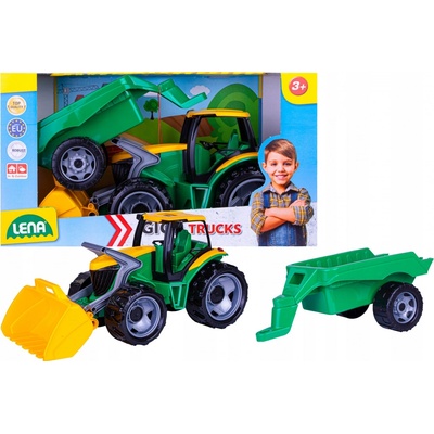 Lena Traktor s radlicí a přívěsem 02123