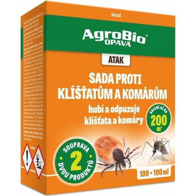 AgroBio Atak Sada proti kliešťom a komárom 100 ml