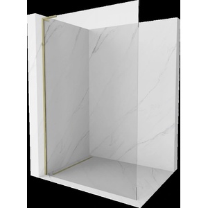 Mexen Kioto L преграда за душ Walk-in 120 x 200 см, прозрачна, златна - 800-120-103-50-00 (800-120-103-50-00)