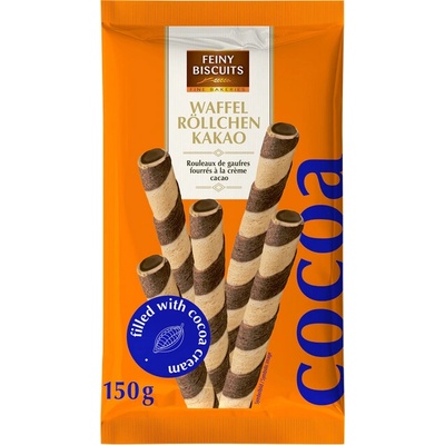 Feiny Biscuits Oplatkové trubičky plněné kakaovou krémovou náplní 150 g
