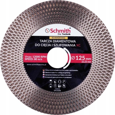 Schmith Diamantový kotouč pro řezání broušení slinuté dlažby 125 mm XC SCH04D01002