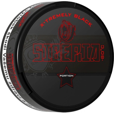 Siberia -80°C Degrees X-Tremely Black White Dry Chew Bags 20 g – Zboží Dáma