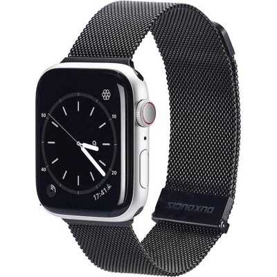 DUX DUCIS Стоманена, неръждаема каишка за Apple Watch 42мм, 44мм, 45мм, 46мм, Ultra, Ultra 2 49мм - Dux Ducis Milanese Magnetic Stainless Steel Band (черен)