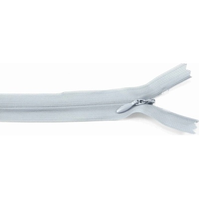 Nedeliteľný skrytý zips (3mm) rôzne farby - dĺžka 18 cm - 60 cm 35 cm Stredne Sivá