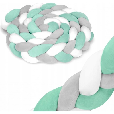 Ricokids Nárazník do postýlky mátově šedý – Zboží Dáma