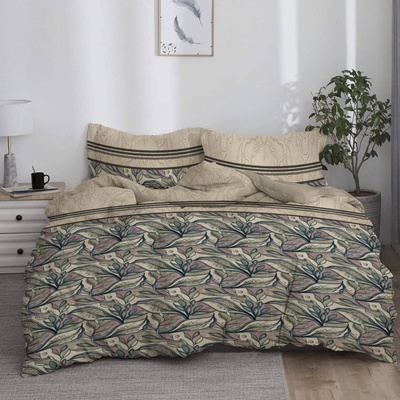 Png Панагюрище Двоен спален комплект с един плик Меко капучино