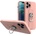 HQWear Силиконов кейс с пръстен HQWear за Apple iPhone 12 Pro, Розов (9145576214404)