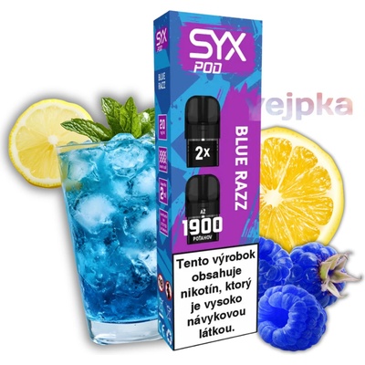 SYX Bar Blue Razz 20 mg POD 2ks