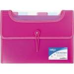 Strigo A4 briefcase with 6 blades V-file pink STRIGO