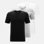Boss Тениска Boss Mens BOSS Bodywear 3 Pack Premium Cotton T-Shirts - Crew Neck - Wht/Blk/Gry 999