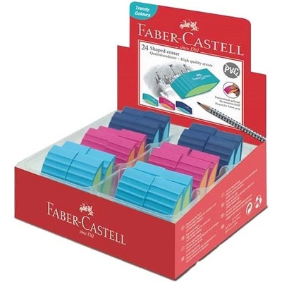 Faber-Castell Ластик FABER-CASTELL Bicolor pvc free модерни цветове 183049 (183049)