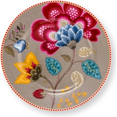 PIP Studio Talíř mělký Blooming Tales Fantasy khaki 17cm 51.001.563