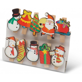 Sada vianočných štipcov vianočný mix 55999E