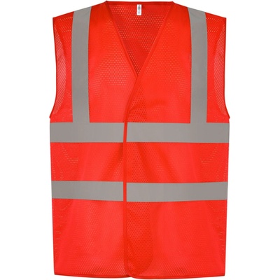 Yoko hi-vis hvw120 / Мрежеста предпазна жилетка - червена xl (79w12000404)