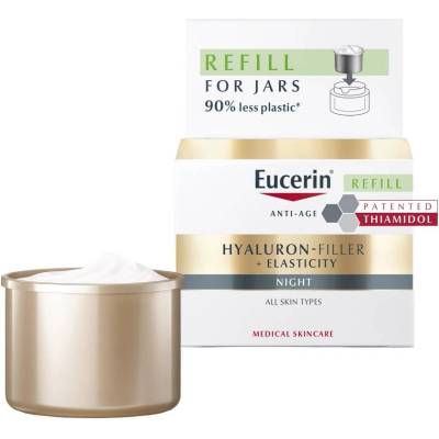Eucerin Hyaluron-Filler + Elasticity Нощен крем, пълнител, 50 ml