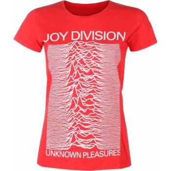 ROCK OFF дамска тениска Joy Division - Unknown Pleasures FP ЧЕРВЕН - ROCK OFF - JDTS04LR