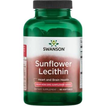 Swanson Sunflower Lecithin 1 200 mg | from Non-GMO Sunflower Seeds [90 Гел капсули]