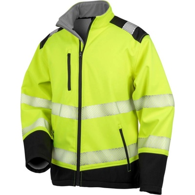 Result bunda R 476X softshellová reflexní žltá fluorescent/čierna