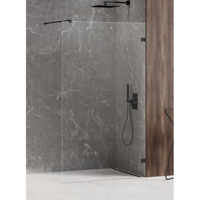 New Trendy EXK-1964 AVEXA BLACK walk - in sprchový kút 50 cm, 6 mm sklo 50 cm čierna
