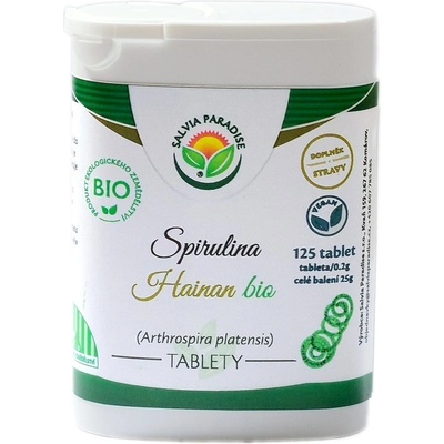 Salvia Paradise Spirulina Hainan tablety BIO 25 g 125 tablet