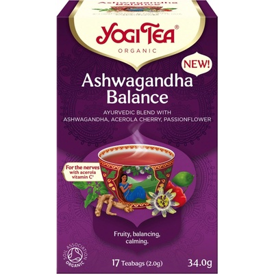 Yogi Tea Bio Rovnováha Ashwagandhy 17 x 2 g