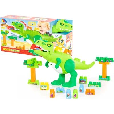 Lean Toys Súprava Dinosaura so stavebnicou – 30ks