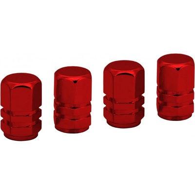Amio Krytky na ventilky, červené, 4 ks -