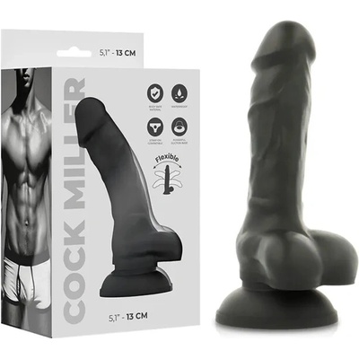 Cock miller silicone density cocksil articulable black 13 cm