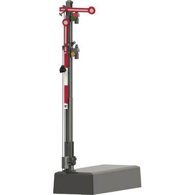Märklin 70413 H0 tvarový signál 2ramenné úzký stožár hlavní návěstidlo hotový model
